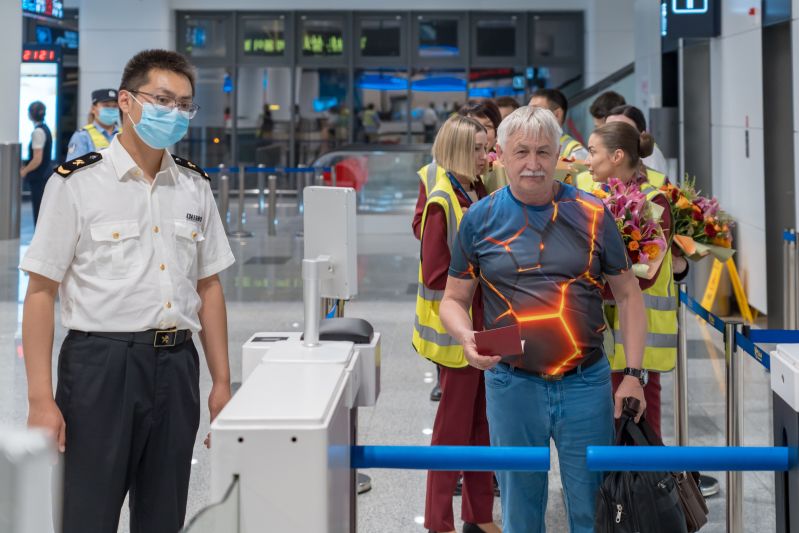 煙臺(tái)空港口岸開(kāi)通俄羅斯哈巴羅夫斯克航線（圖）